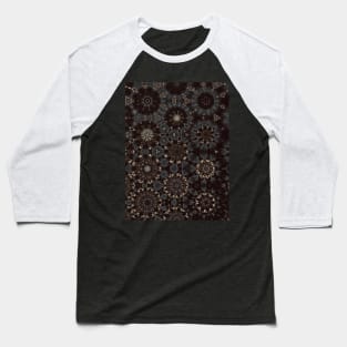 Black and White Fireworks Pattern - WelshDesignsTP002 Baseball T-Shirt